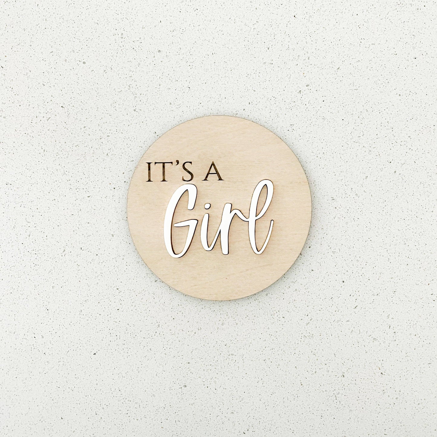 "It's A Girl" Announcement Sign