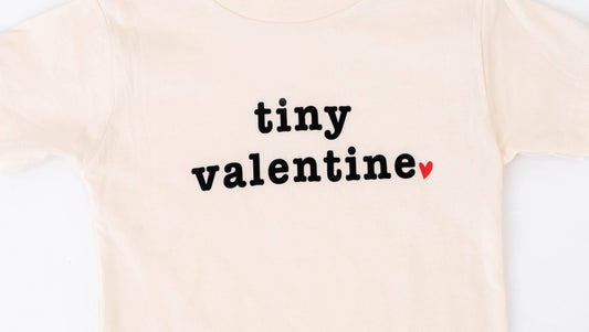 "Tiny Valentine" Infant Short Sleeve Onesie