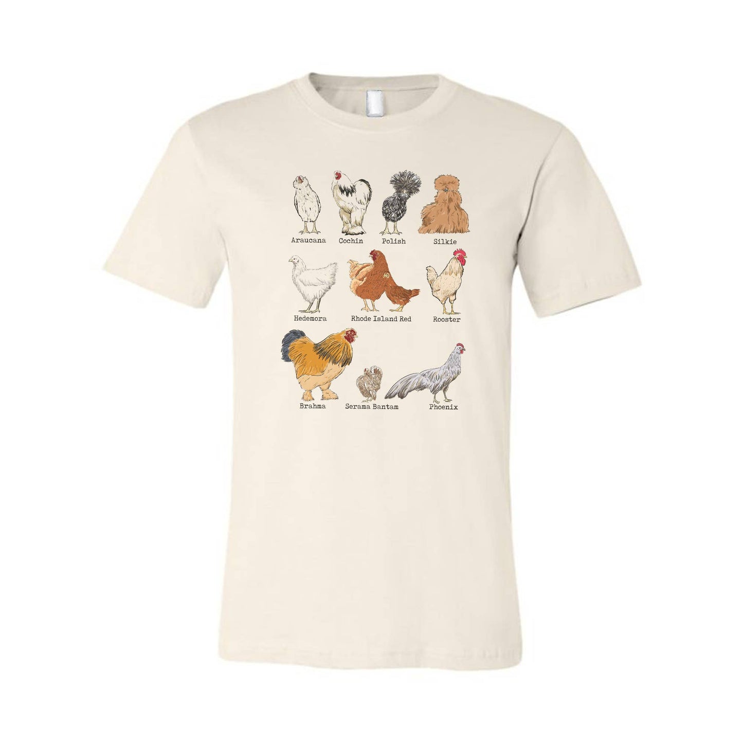 Chicken Breeds Adult Tee