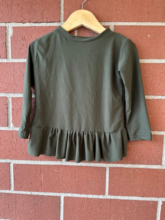 Long Sleeve Olive Top