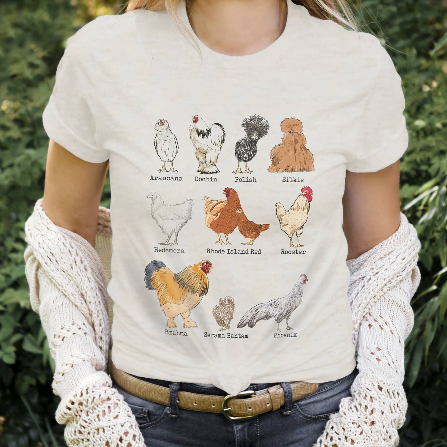 Chicken Breeds Adult Tee