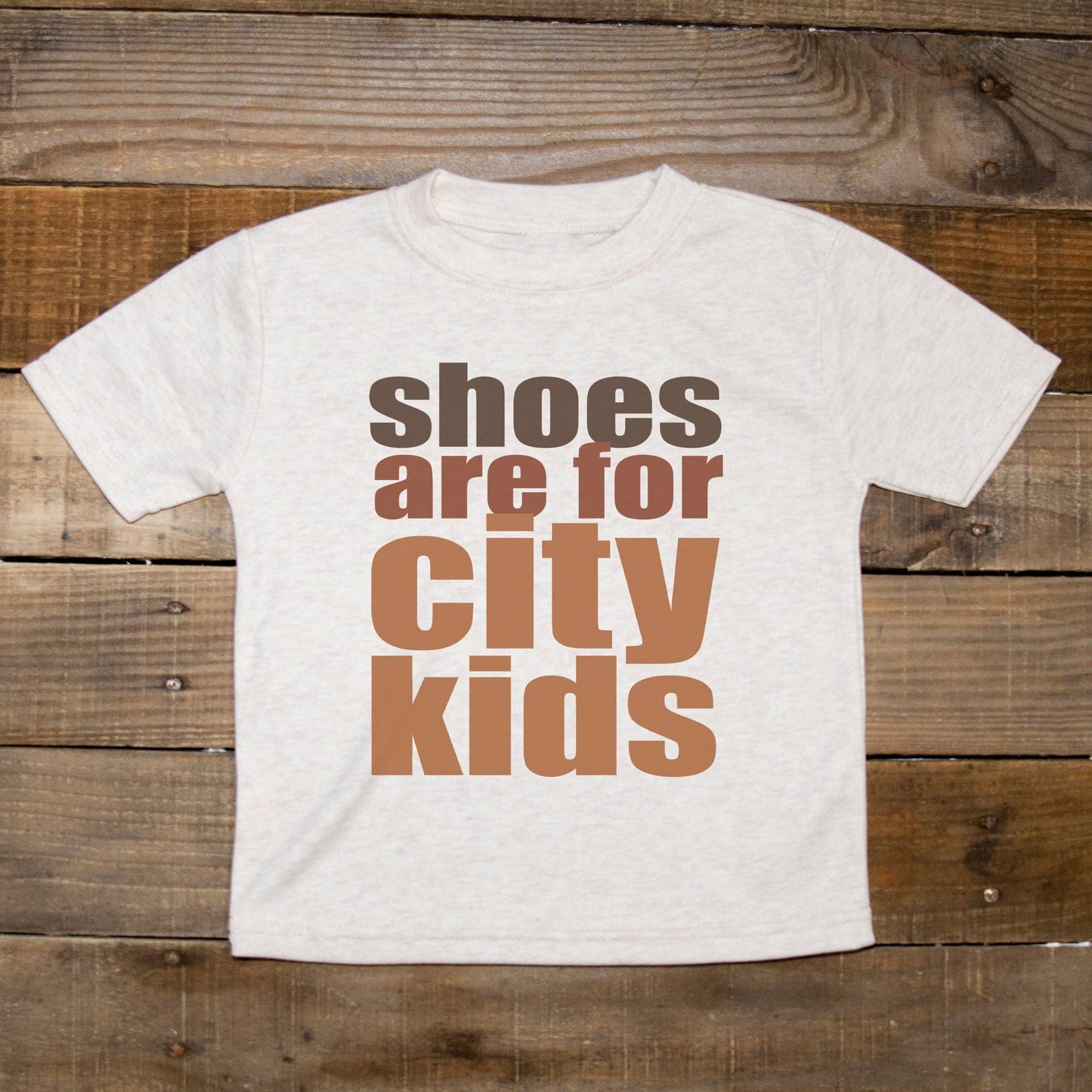 "Shoes are for city kids" Tee