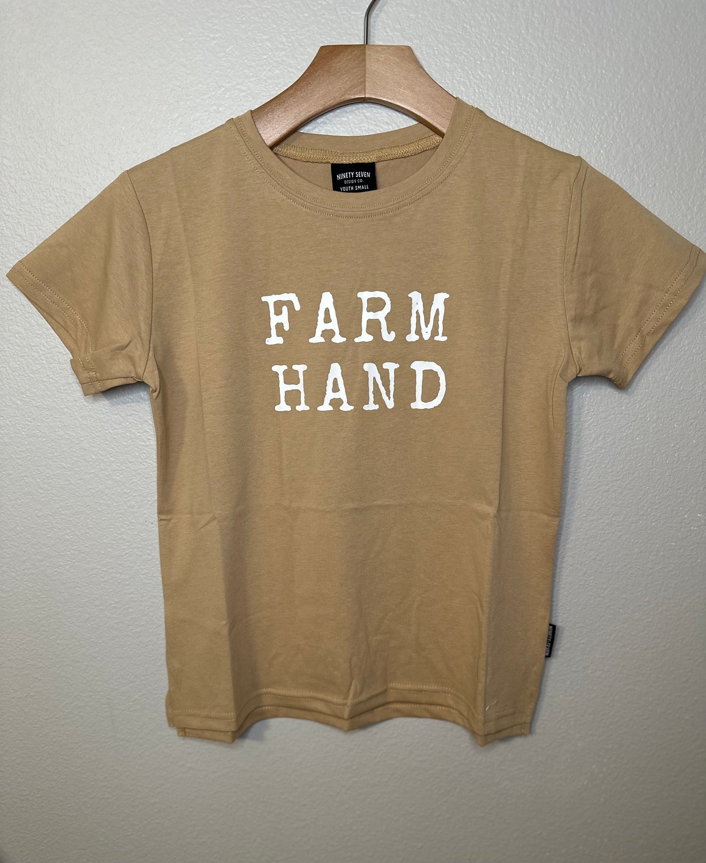 Farm Hand - Beige Kids Tee