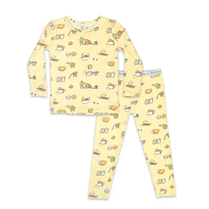 Love You Brunches Bamboo Kids Pajamas