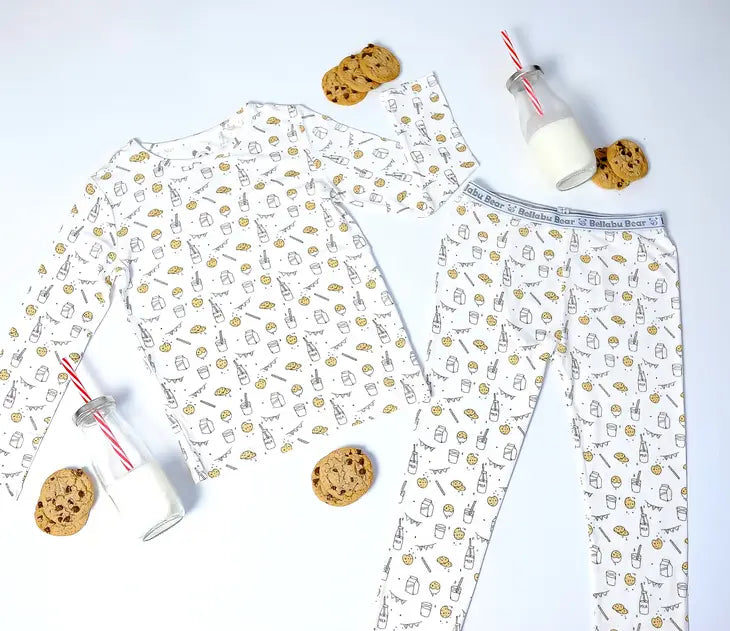 Milk & Cookies Bamboo Kids Pajamas