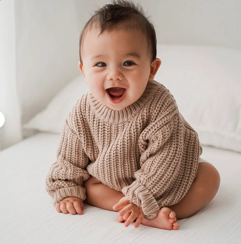 Tan Baby Sweater