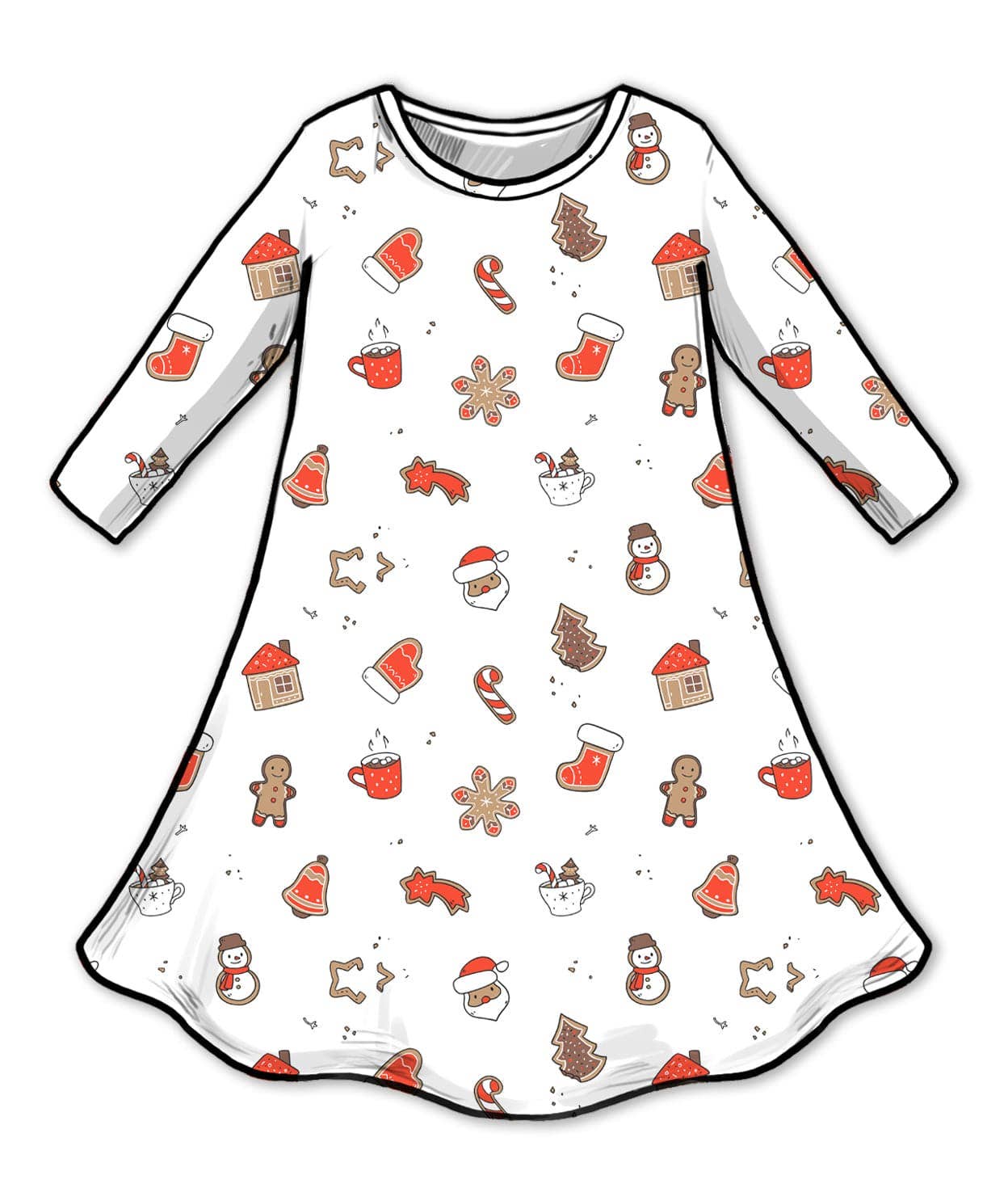 Christmas Cookies Bamboo Dress