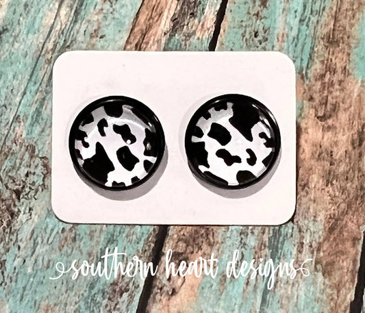 Cow Print Earrings