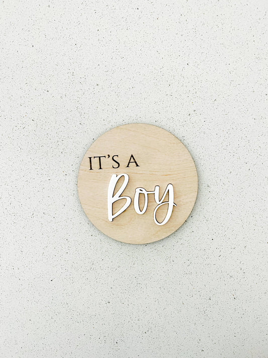 "It's A Boy" Announcement Sign