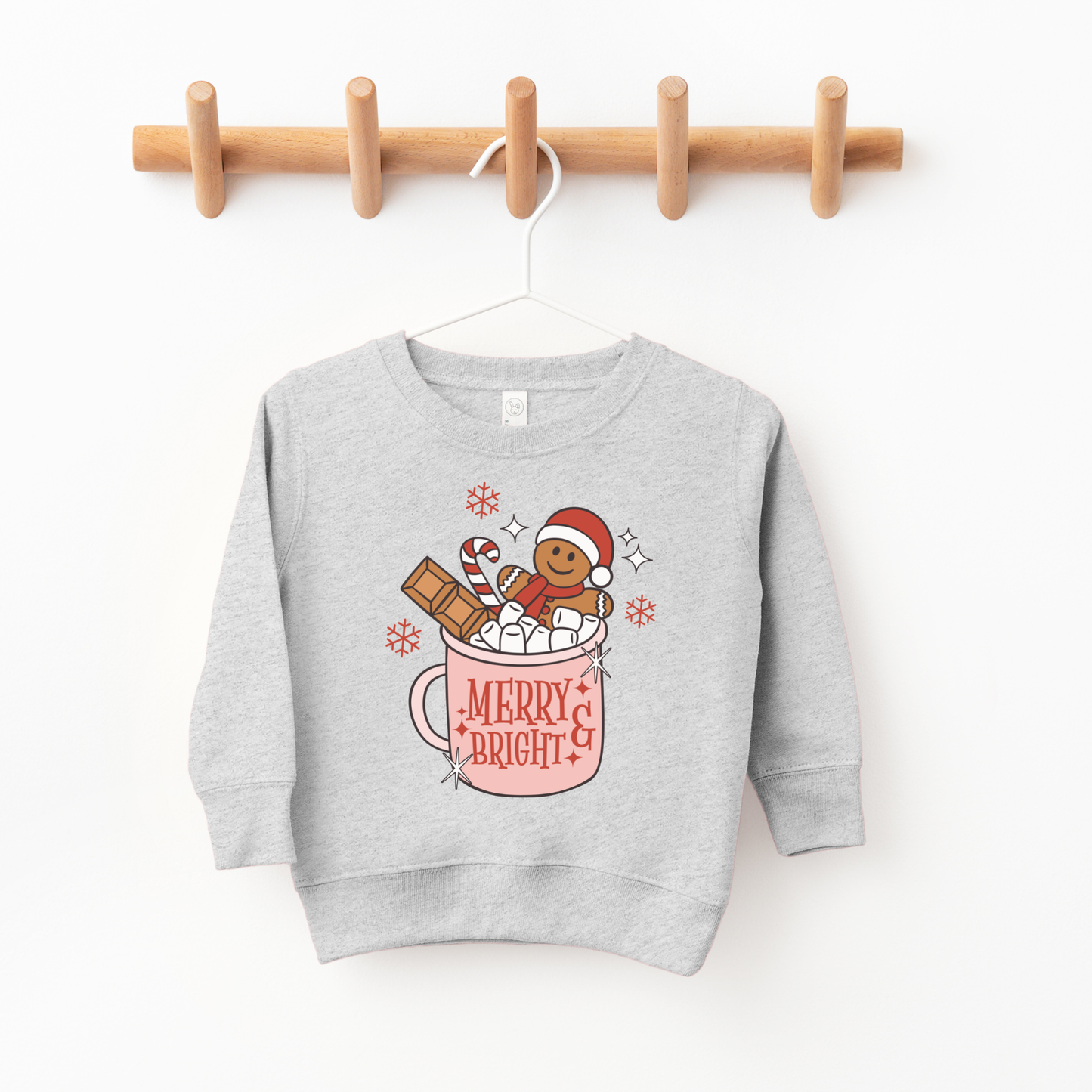 Merry & Bright Gingerbread Crewneck